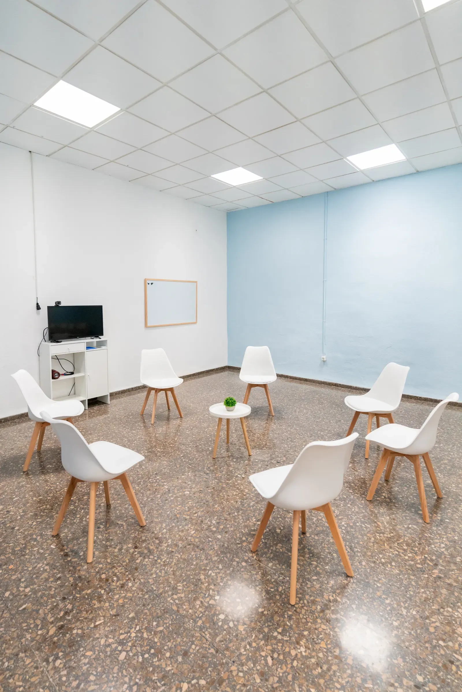 Sala de terapia de grupo de la Clínica de Recovery CT en Torrent (Valencia)